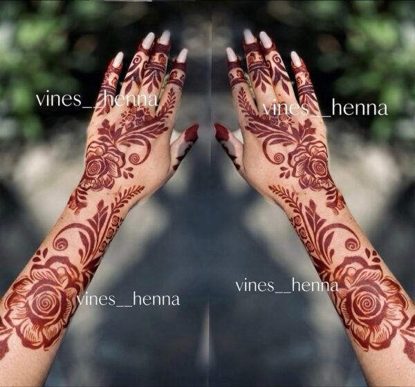 Arabic bridal henna stencil(2hand) v29-2 pc