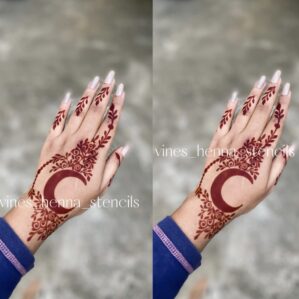 Eid henna stencils (Moon design)