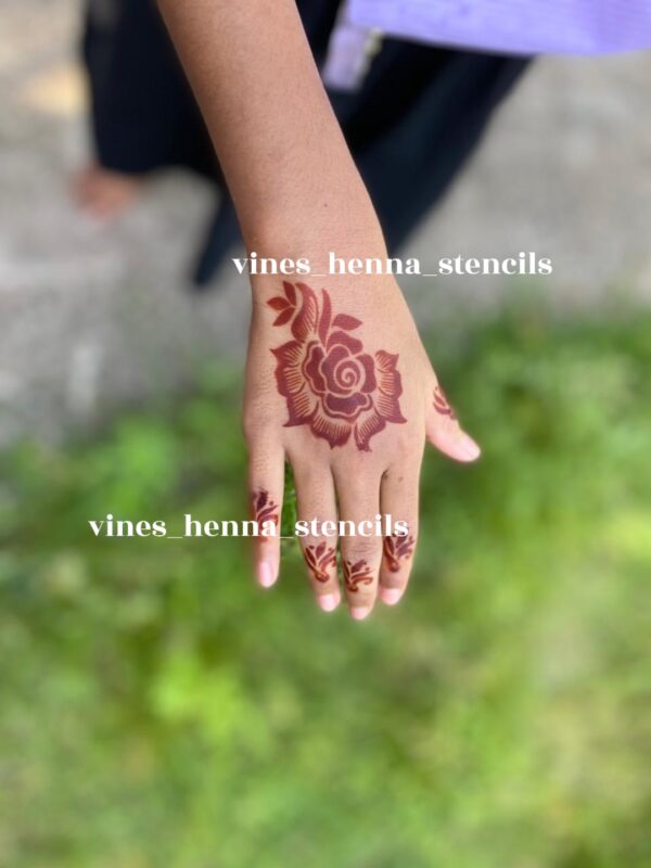 Kids henna stencil k3