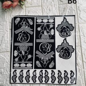 Mom to be henna stencils