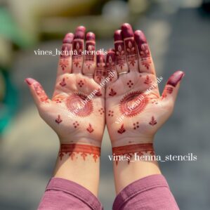 Mandala henna stencils