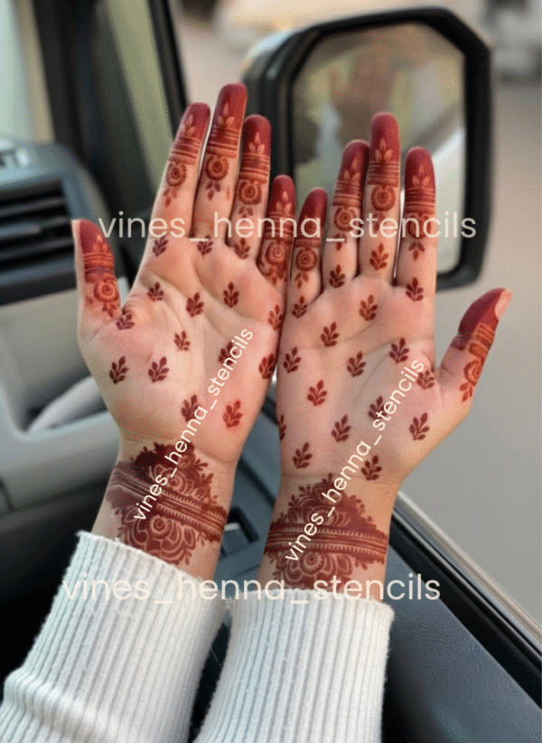 Premium henna stencil (v6)