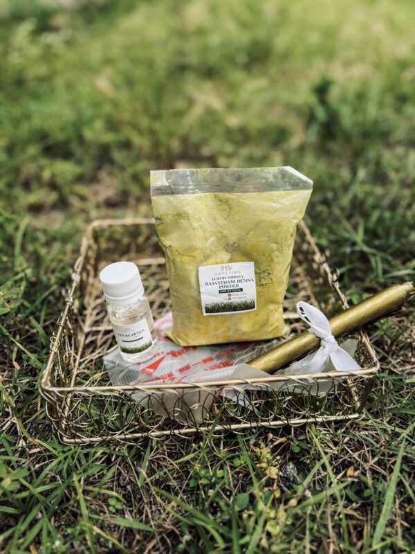 Beginners henna making kit with eucalyptus oil