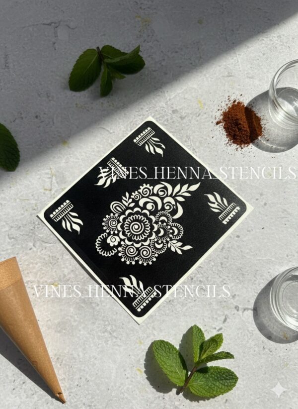 Kids henna stencil k11