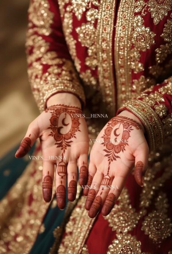 Eid  henna stencil (2 hand) E4