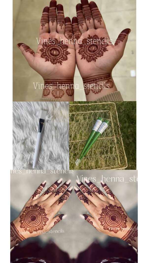 Combo with organic henna&brush (2 handcone,brush,v3,v60)