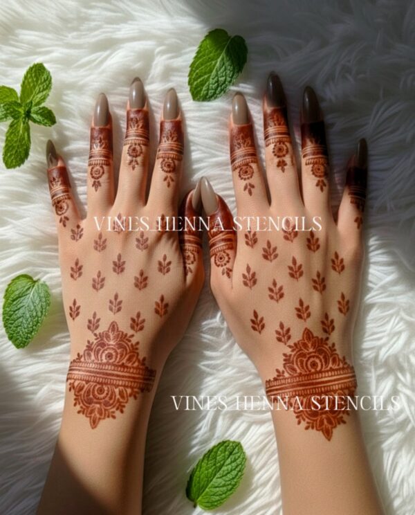 premium henna stencil (V6)