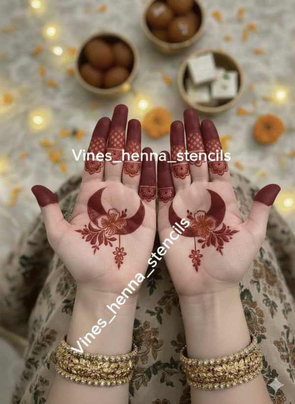 Eid henna stencil (2hand) E11