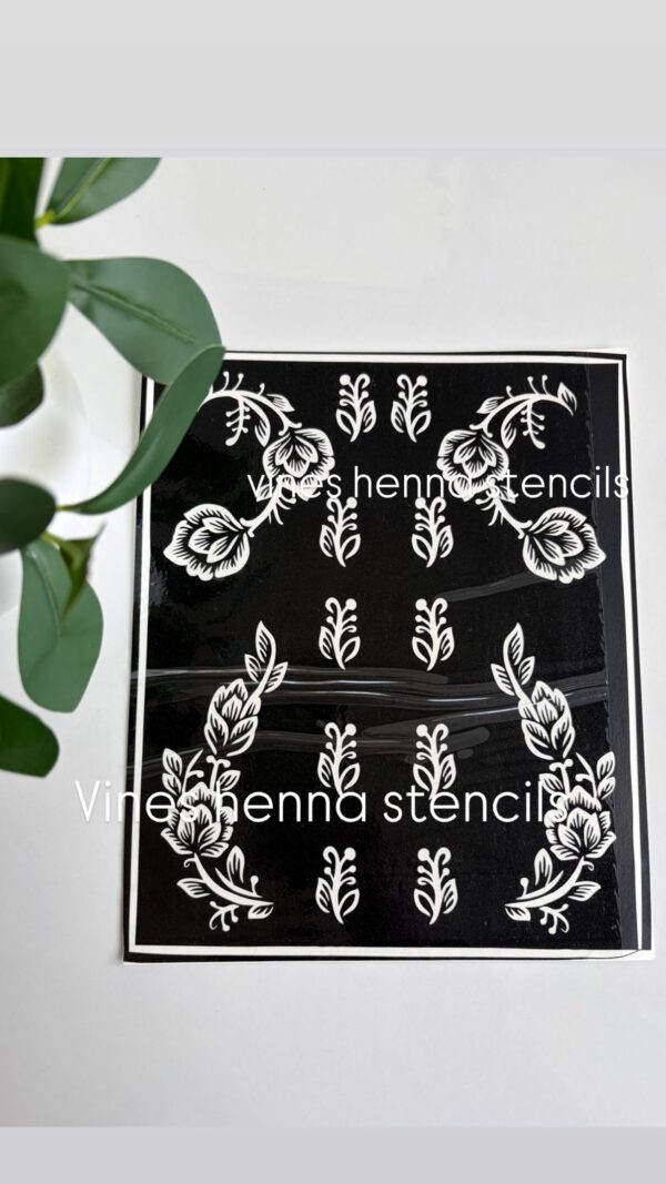 Simple henna stencil (v64)