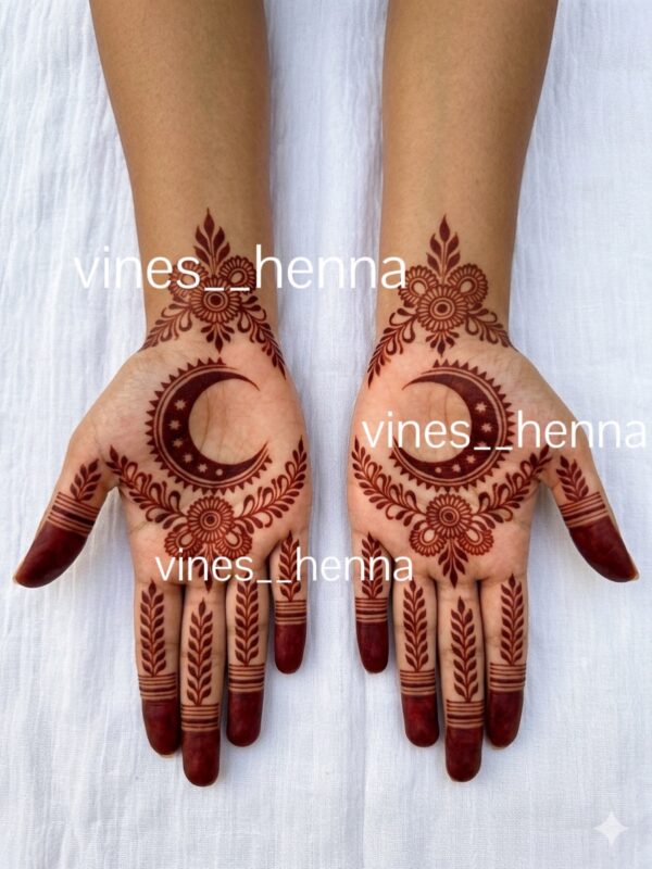 Eid henna stencil (E12)