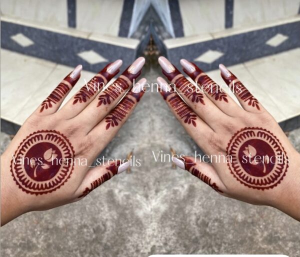 Mandala henna stencil (v45)