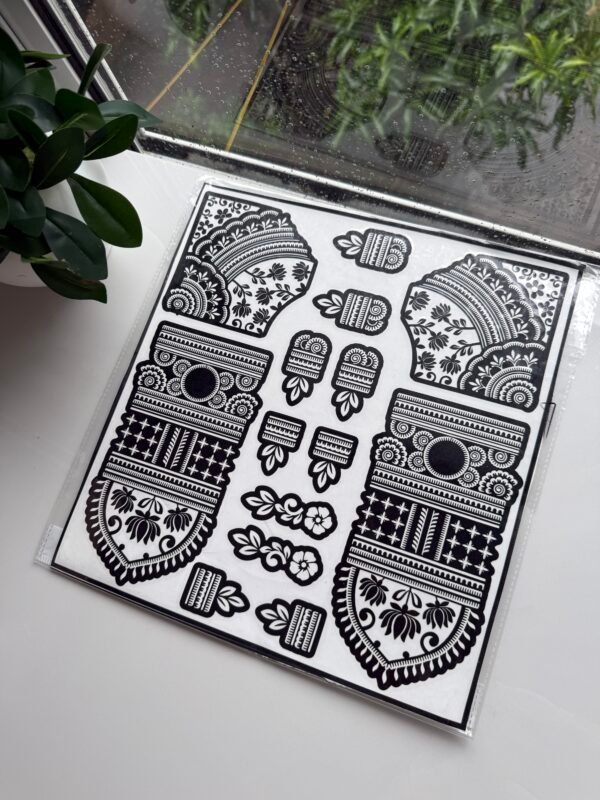 Bridal henna stencil  (2 hand) B26