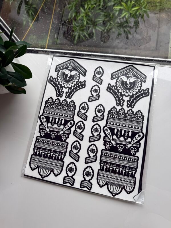 Bridal henna stencil (2 hand) B24