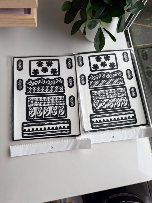 Leg henna stencil (2 legs ) V41