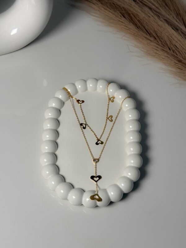 Double Layer Heart Necklace