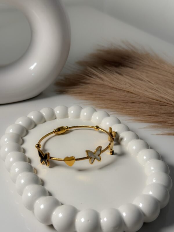 Butterfly Heart Magnetic Bangle