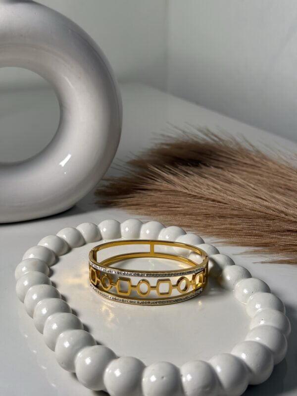 Geometric Luxe Bangle