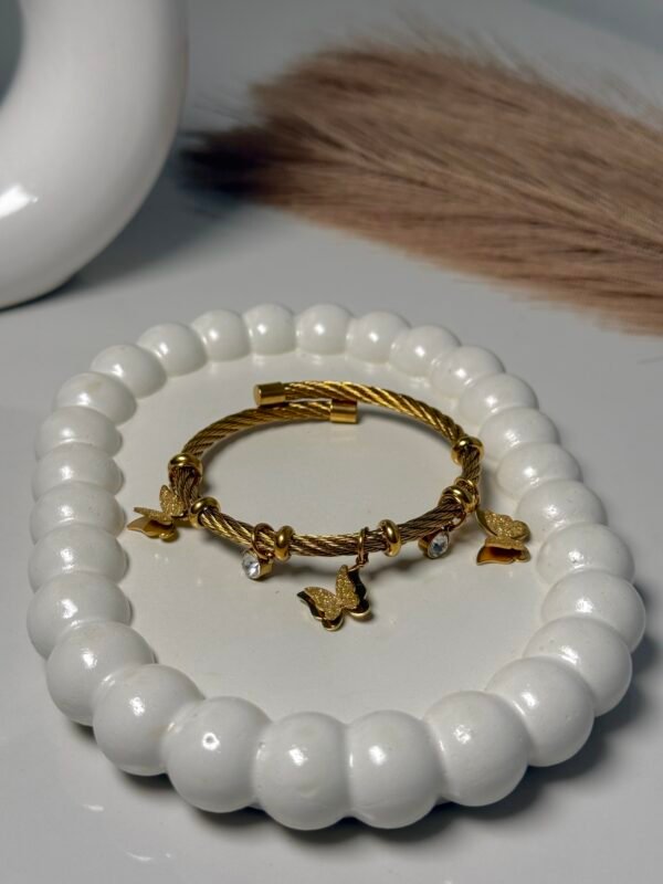 Butterfly Charm Bangle