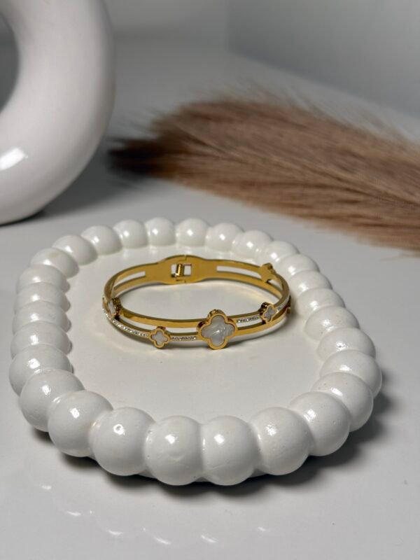 White Clover Bangle