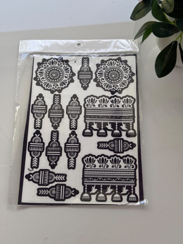 henna stencil (v41) 2 hand