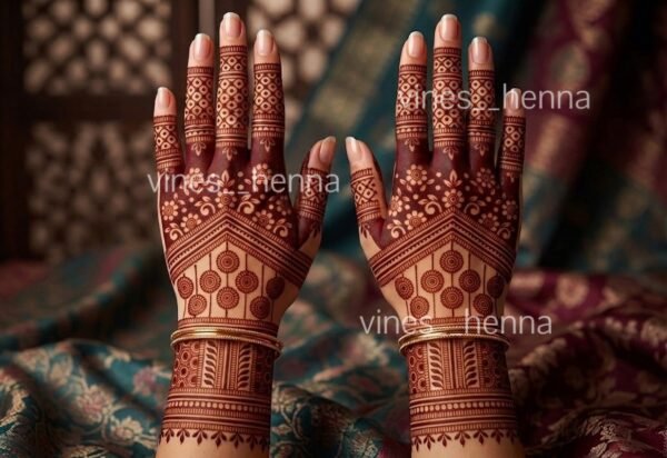 Semi  bridal henna stencil (2hand) v71