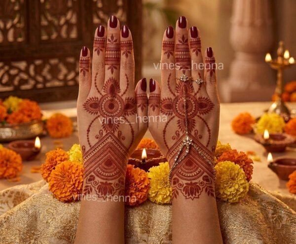 Semi bridal stencil (2 hand) v73