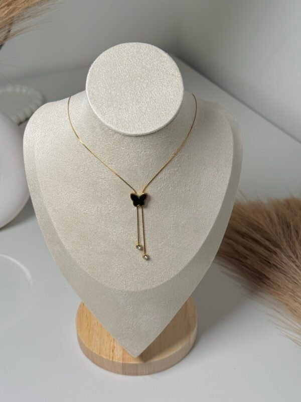 Black Butterfly Necklace